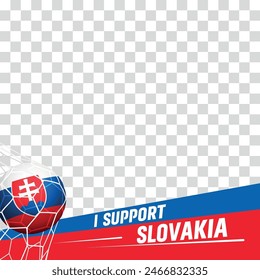 I support Slovkia european football championship profil picture frame banners for social media