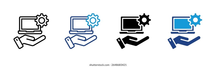 Elemento De Ícone Para Design De Soluções De Suporte De Ti