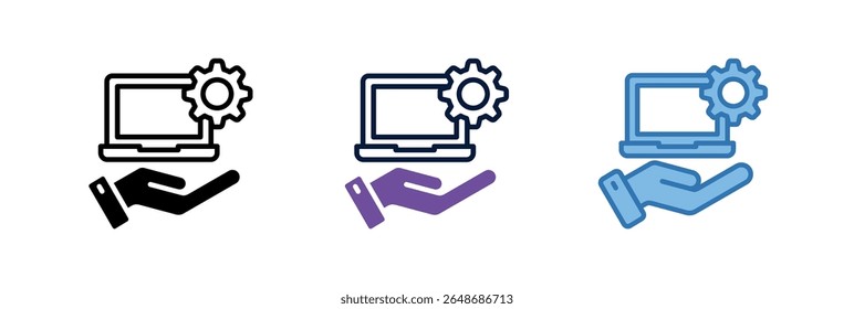 Elemento De Ícone Para Design De Soluções De Suporte De Ti