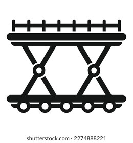 Support stand icon simple vector. Airport ground. Support cargo