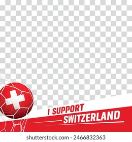 I support Switzerland european football championship profil picture frame banners for social media
