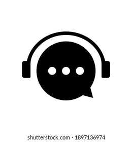 Support system 24 7 icon. Online customer service. Vector EPS 10. Isolated on white background