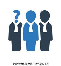 Support team icon. Brainstorming, idea