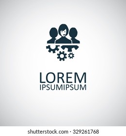 support team icon, on white background
