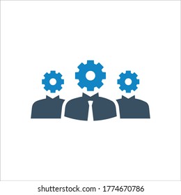 Support team icon (vector illustration)