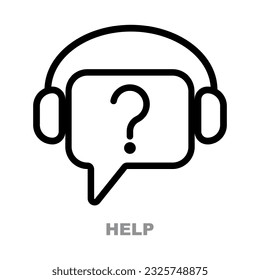 Support, technical assistance vector icon