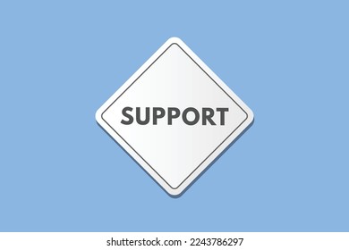botón de texto de soporte. Botones web de etiqueta de icono de signo de compatibilidad