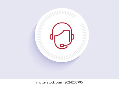 Support and training icon vector design