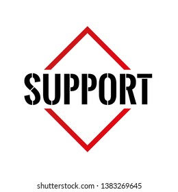 Support triangle or pyramid line art vector icon