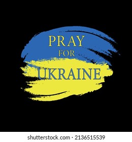 Support Ukraine banner of vector illustration 