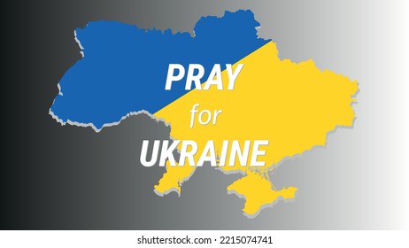 Support Ukraine. Flag Background. Stop war between Russia and Ukraine. Creative concept. Solidarity with Ukraine. Pray for Ukraine.