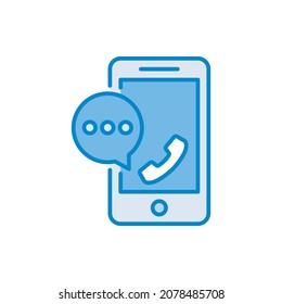 Unterstützt Vektorblaue Farben Icon Design Illustration. Web- und Mobile-Anwendungssymbol auf weißem Hintergrund EPS10-Datei