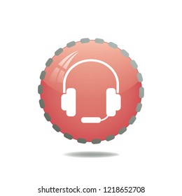 Support vector button, web design element