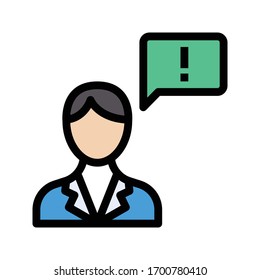 support vector flat color icon 