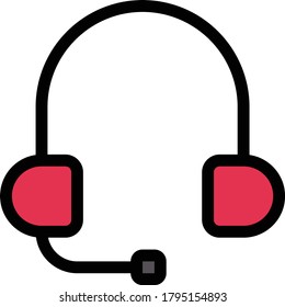 support vector  flat color icon