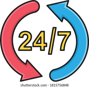 support vector flat color icon 