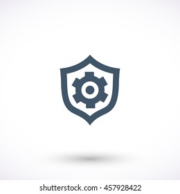 Support vector icon. Graphic symbol for web design, logo. Isolated sign on a white background.