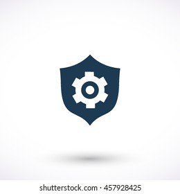Support vector icon. Graphic symbol for web design, logo. Isolated sign on a white background.
