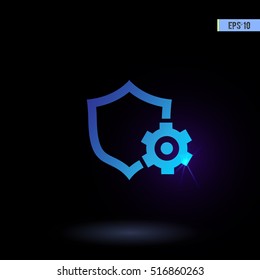 Support. Vector icon. Graphic symbol for web design, logo