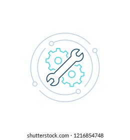 Support vector icon, linear