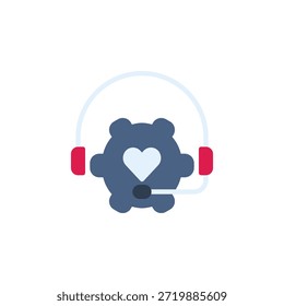 Icono de Vector de Asistencia. estilo plano de icono de oficina y negocio. uso perfecto para logotipo, presentación, Sitio web y más. estilo de color de diseño de icono moderno simple
