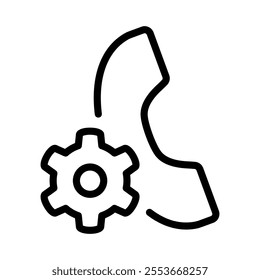 Support vector icon. online help illustration sign. operator symbol or logo.