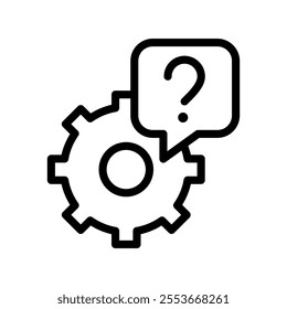 Support vector icon. online help illustration sign. operator symbol or logo.