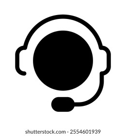 Support vector icon. online help illustration sign. operator symbol or logo.