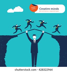 Support. Vector illustration Eps10 file. Global colors. Text and Texture in separate layers.