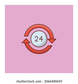 support Vector illustration on a transparent background. Premium quality symbols.Vector line flat color icon for concept and graphic design.