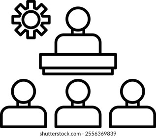 Support Vector Line Icon Design