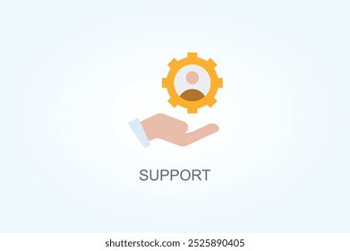 Asistencia Vector o logotipo signo símbolo ilustración