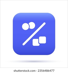 Support Vector Machine 3D Icon, Machine Learning, Big Data, Artificial Intelligence 