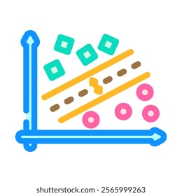 support vector machine learning color icon vector. support vector machine learning sign. isolated symbol illustration