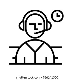 Support vector outline icon