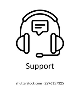 Support Vector    outline Icons. Simple stock illustration stock