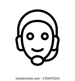 support vector thin line icon 