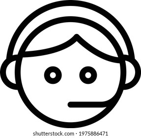 support vector thin line icon