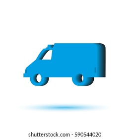 Support Vehicle. Vector icon.