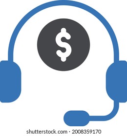 support with white background. support is a symbol of banking .glyph colour icon.