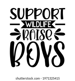 support wildlife raise boys vector arts