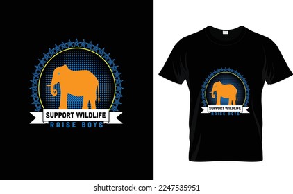 SUPPORT WILDLIFE...CUSTOM T SHIRT DESIGN