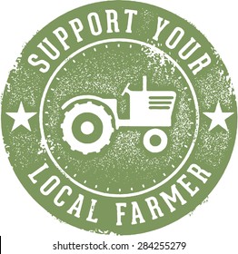 Support Your Local Farmer Stamp