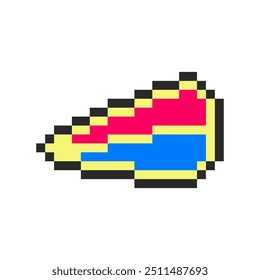 supporter flag colorful pixel art