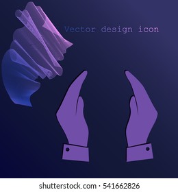 Supporting hands icon