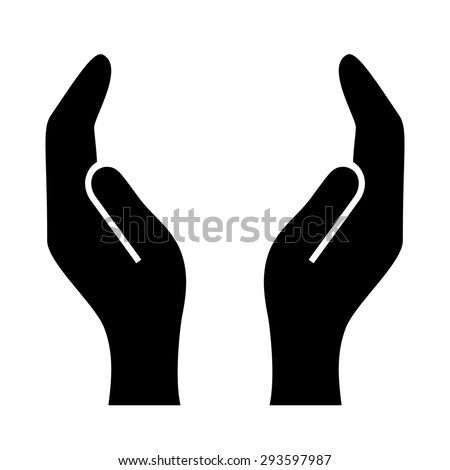 Supporting hands illustration