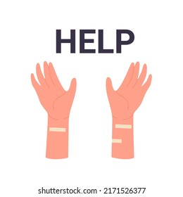 Supporting help for mental disorders. Consultancy for psychiatric problems vector illustration