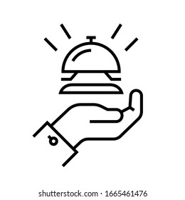 Icono de línea compatible, signo de concepto, ilustración de vector de esquema, símbolo lineal.