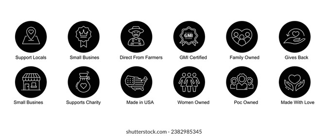 Supporting Local Businesses and Communities. Empower local businesses and communities with our icons. Buy from small, women owned, and POC owned businesses. Make a local impact.