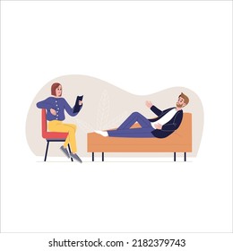 Supportive Mental Health Vector Illustration Featuring Self-Care, Emotional Wellness, and Psychological Support Concepts